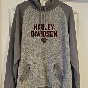 Harley-Davidson Two-Tone Gray Men's Hoodie